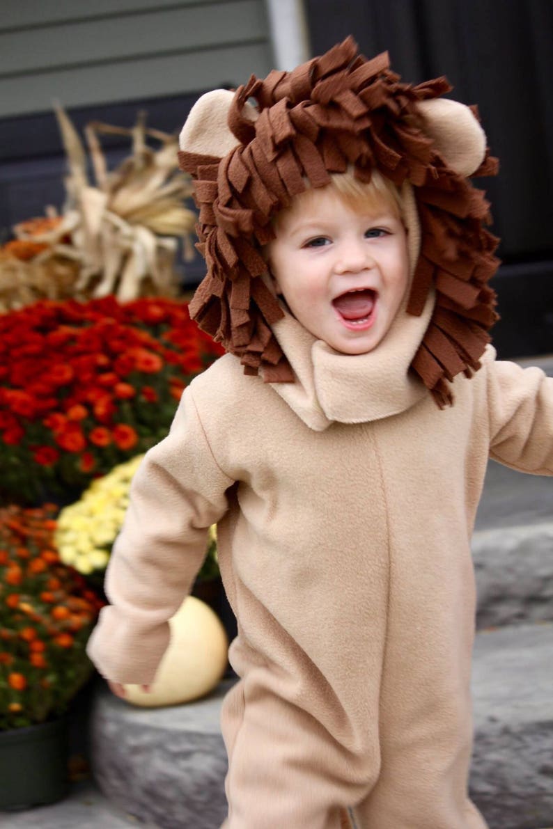 Lion Costume, Toddler Boy Halloween Costume, Toddler Girl Costume, kids Costume, Complete Children's Costume image 3