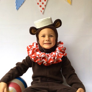 Bear Halloween Costume Circus Bear with hat and collar Kids Costume for Boys, Girls, Toddler, Children, Unisex image 5