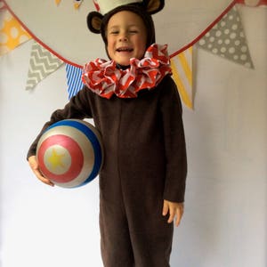 Bear Halloween Costume Circus Bear with hat and collar Kids Costume for Boys, Girls, Toddler, Children, Unisex image 6