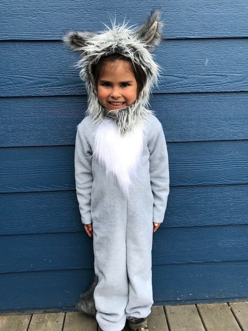 Grey Wolf Costume Toddler Boy Halloween Costume Toddler Girl | Etsy