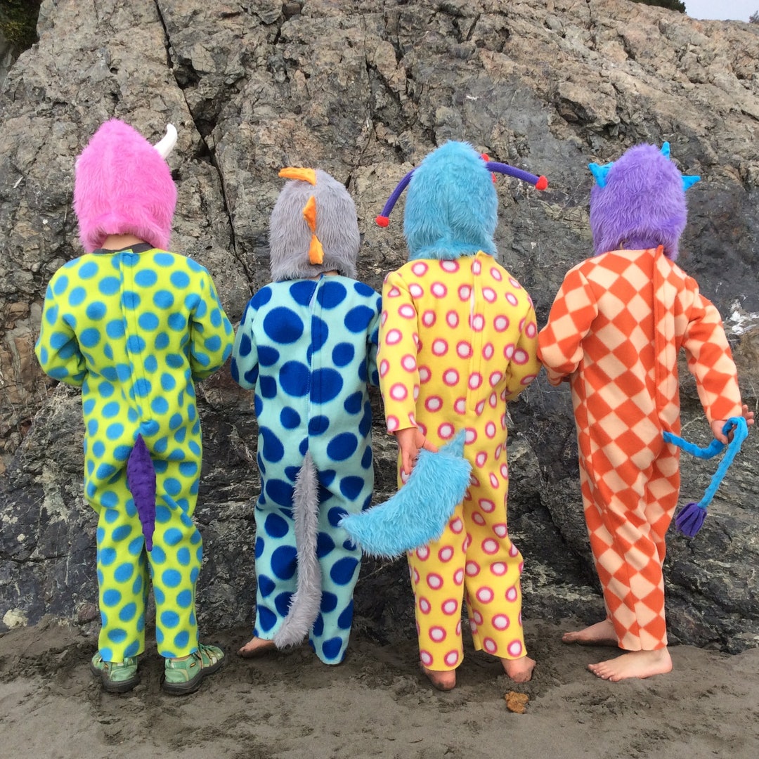 Monster Halloween Costume Design Your Own Monsters Inc. Kids Costume Mix and Match Hoods and ...
