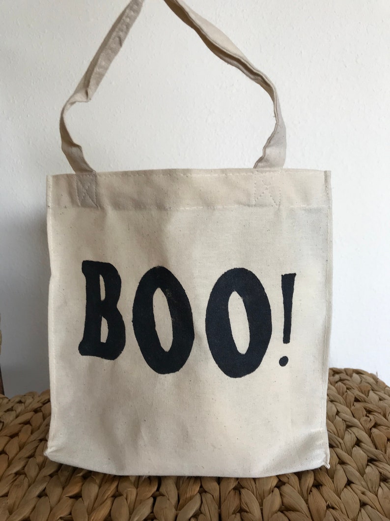 Trick-or-Treat Bag Halloween goodie bag BOO Sack for candy image 6