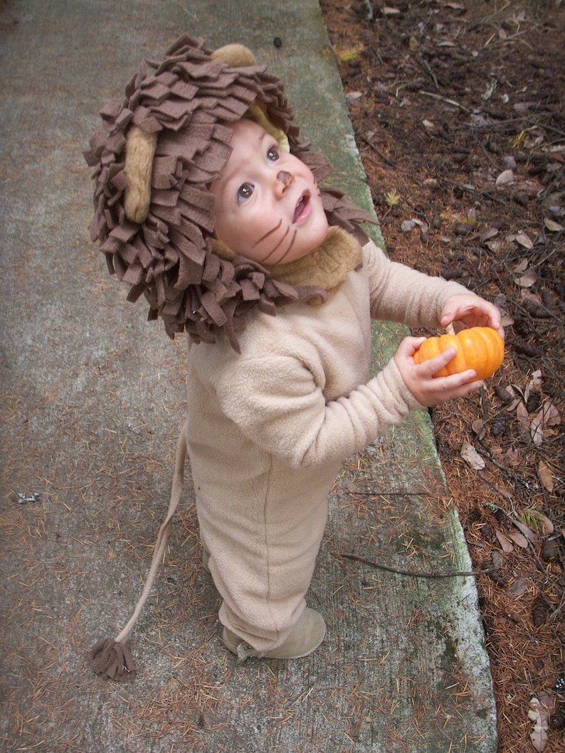 Lion Costume, Toddler Boy Halloween Costume, Toddler Girl Costume, kids Costume, Complete Children's Costume image 1