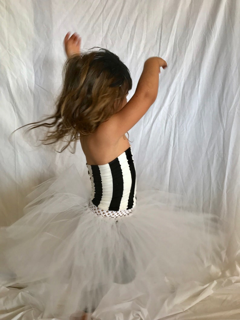 Circus Halloween Costume Girls tutu skirt and top, Trapeze Artist Costume, Ballet Dancer, Day of the Dead, Toddler, Child kids costume image 9