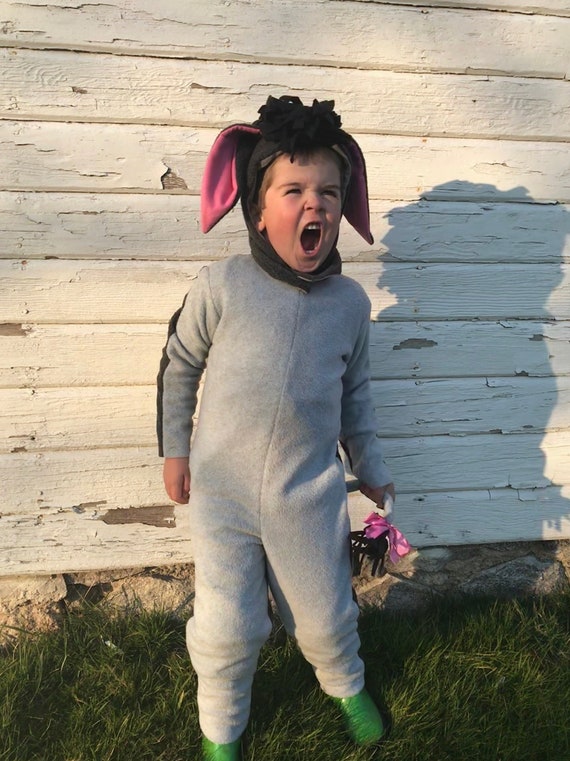 Kids Halloween Costume Eeyore Winnie The Pooh for Boys or Girls, Toddler Costume, Childrens Costume, hood and suit Donkey costume Il_570xn