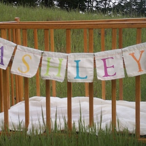 Personalized Banner customize your own handpainted garland with any name image 1