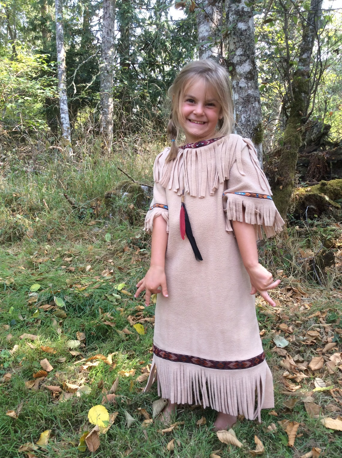 Frontier Trapper Costume Buckskin Dress Kids Costume - Etsy