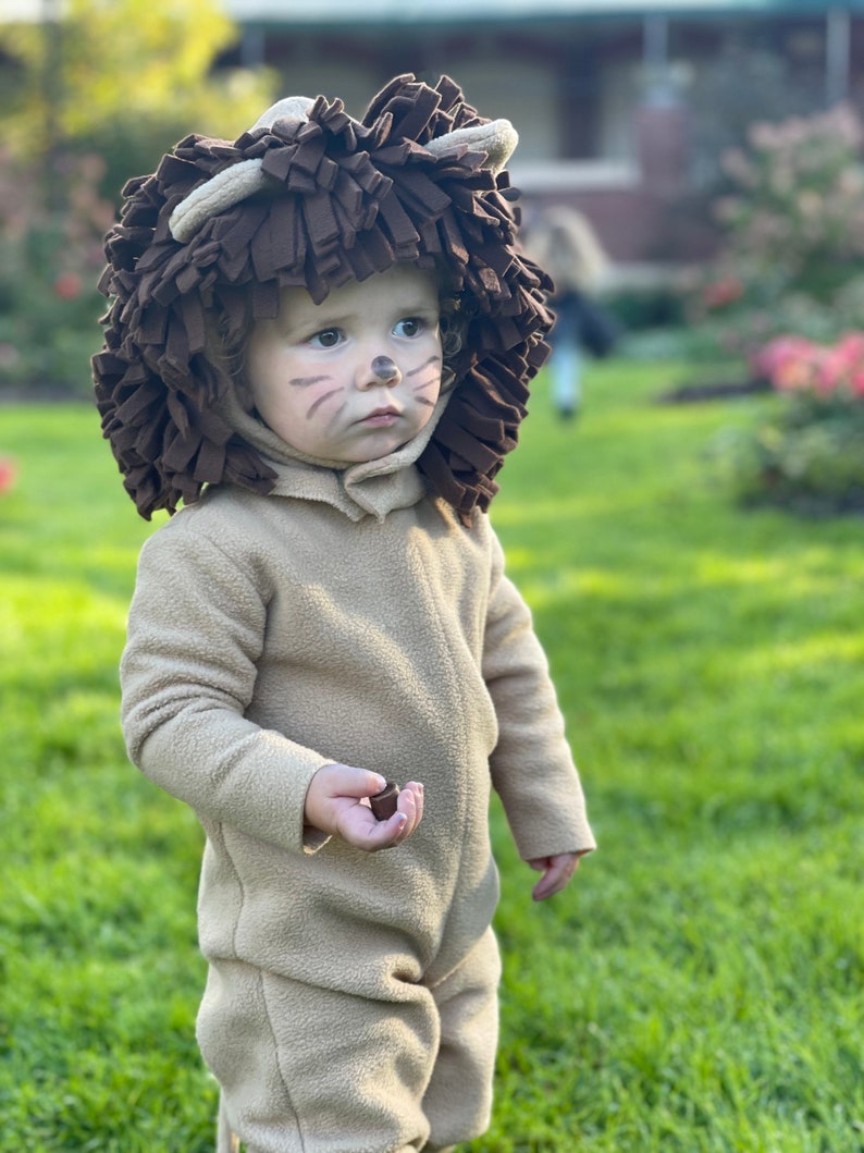 Lion Costume, Toddler Boy Halloween Costume, Toddler Girl Costume, kids Costume, Complete Children's Costume image 2