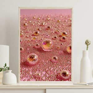 Glänzende Bläschen | Bubbles Art |Digitaler Download druckbare Wandkunst | Wohnzimmer Dekor Drucken | Neue Hausgeschenke |