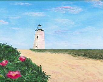 Lighthouse Beach Print - Wall Decor - Gift