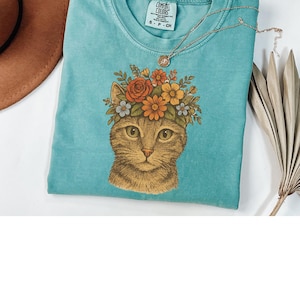 Comfort Colors® Cats Vintage Style Tshirt,Retro Comfort Colors® Cat Lovers Gift,Cute Cat Shirts,Nature Unisex Shirt,Animal Lover TShirt