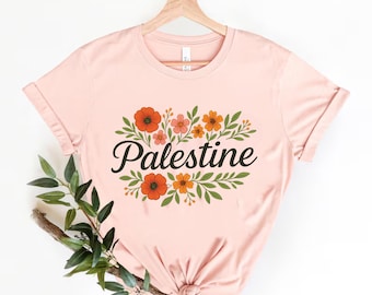 Free Gaza Palestine Shirt, Free Palestine Shirt, Flower Palestine Shirt, Stand With Palestine Shirt, Palestine Flag Shirt, Floral Palestine