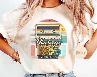 Comfort Colors® 40th Birthday Shirt, Vintage 1986 Shirt, 40th Birthday Gift For Women, 40th Birthday Gift For Men, 40th Birthday Friend