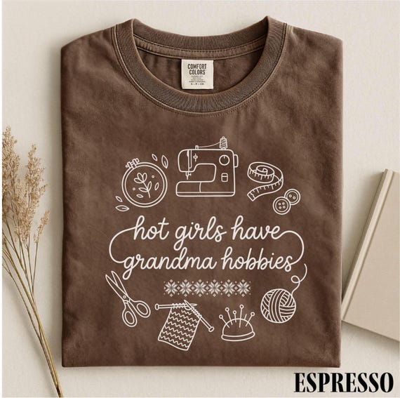 Comfort Colors® Funny Granny Era Shirt, Vintage Grandma Core Graphic Tee, Cozy Thrifting Aesthetic T-Shirt, Trendy Retro Grandma Hobby Shirt