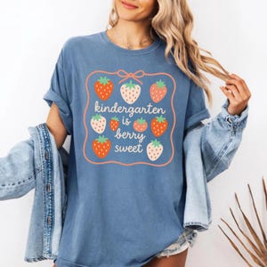 Kindergarten Teacher Shirt: Berry Sweet Back to School Tee