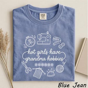 Comfort Colors® Funny Granny Era Shirt, Vintage Grandma Core Graphic Tee, Cozy Thrifting Aesthetic T-Shirt, Trendy Retro Grandma Hobby Shirt image 4