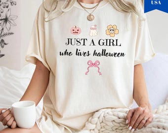Comfort Colors® Halloween Shirt, Halloween Shirt, Retro Ghost Shirt, Cute Fall Shirt, Women's Halloween Tee, Pumpkin Season Tee, Cute Ghost