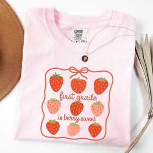 Comfort Colors First Grade Teacher Shirt: Personalized Coffee Teach Repeat Tee