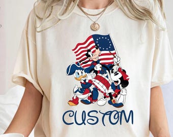 Comfort Colors Happy 250th Birthday USA Disney Shirt, America 250 Tee,Patriotic 4th of July Shirt, Semiquincentennial Gift,Independence Day