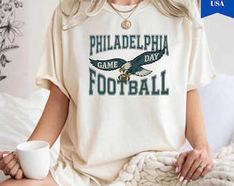 Comfort Colors® Philadelphia Football Vintage shirt, Philadelphia Football Tshirt, Eagle Retro Crewneck, Philadelphia Eagle Shirt