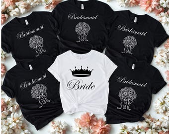 Bride Shirts, Bride Team Shirt, Bachelorette Tshirts, Wedding Party Tshirt, Bride Tribe Gift, Team Bride Tees, Hen Party Tee, Team Bride Top