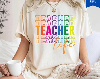 Comfort Colors® Cool Teacher Shirt, Teacher Team Shirts, Back To School Tshirt, Best Teacher Gift, First Day Of School Teacher Shirt Gifts