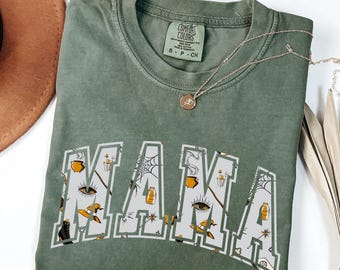 Comfort Colors Halloween Mama Shirt: Spooky Ghost Tee