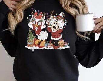 Minnie Daisy Weihnachtsshirt, Vintage Weihnachtsshirt, Minnie Daisy Weihnachtsshirt, Retro Disney Weihnachtsshirt, Kinder Kleinkind, Weihnachtskinder
