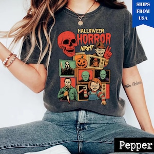 Halloween Horror Nights Shirt: Retro Horror Movie Art, Universal Studios