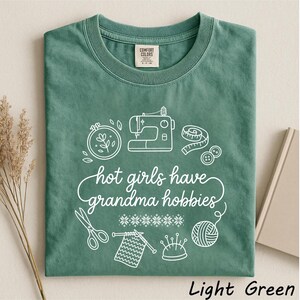 Comfort Colors® Funny Granny Era Shirt, Vintage Grandma Core Graphic Tee, Cozy Thrifting Aesthetic T-Shirt, Trendy Retro Grandma Hobby Shirt image 5