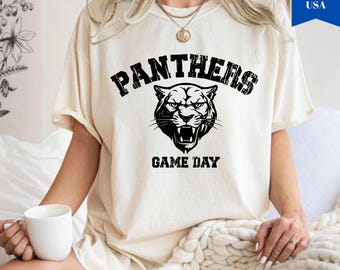 Comfort Colors Panthers Mascot T-Shirt: Vintage Game Day Tee