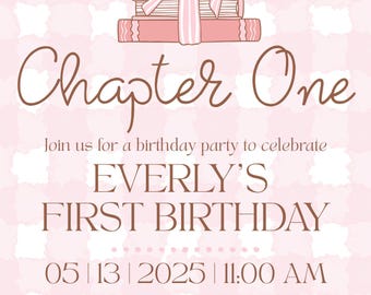 Chapter ONE - First Birthday Invitation