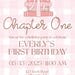Chapter ONE - First Birthday Invitation - Etsy