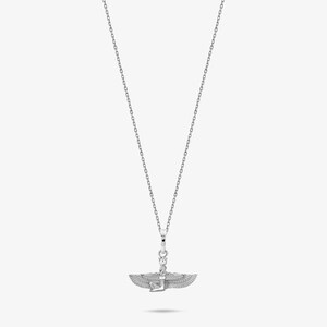 Real Gold Isis Pendant Necklace, Minimalist Egyptian Goddess Amulet, Spiritual Gift for Daughter, Gold Charm Necklace, 10K Gold Necklace image 12