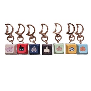 Dreamcatcher Keycap Fidget Toy - MiniCatcher Keyboard Clicker LED Keychain | JiU, SuA, Siyeon, Handong, Yoohyeon, Dami, Gahyun version