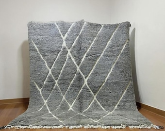 Moroccan rug blue, Wool moroccan rug blue, Blue berber rug, Handmade wool moroccan rug, Custom moroccan rug, Moroccan area rug, Beni ourain