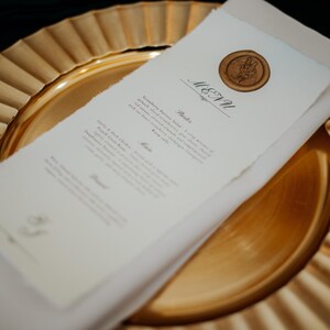 Elegant Wedding Menu Template | Minimalist Canva Menu | Printable Reception Menu | Editable Download