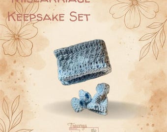 Miscarriage Keepsake Crochet in Blue for Infant Loss