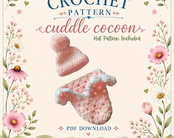 Crochet Pattern for Infant Loss – Cuddle Cocoon, Mini Hat | Digital Download | PDF