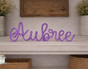 Handmade Wire Name Art | Custom Word