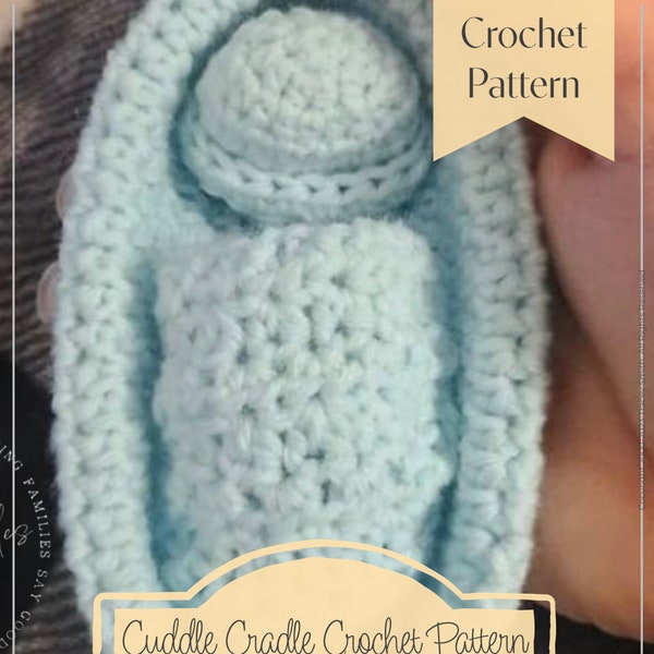 Crochet Pattern for Cuddle Cradle  Angel Baby Funeral Pod  Infant Loss