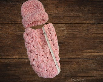 Miscarriage Cuddle Coccoon for Infant Loss  Premature Birth made with velvet yarn
