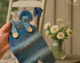 Custom Handmade Crochet Preemie Romper