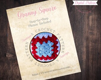 Granny Square Crochet Pattern