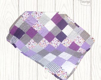 Custom Patchwork Quilt – Twin, Full, Queen, or King – Handmade Quilt in Your Choice of Colors – Heirloom Quilt