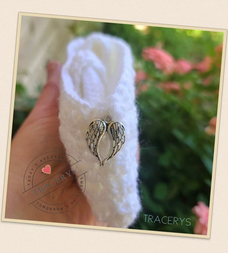 Crochet Infant Loss Keepsake Set | Angel Cuddle Cradle, Micro Blanket bild 9