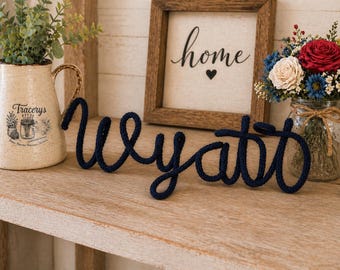 Handmade Wire Name Art | Custom Word