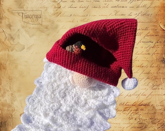 Santa Gnome Door Wall Hanger, Made to Order,