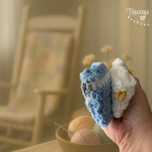 Crochet Infant Loss Keepsake Set | Angel Cuddle Cradle, Micro Blanket bild 7