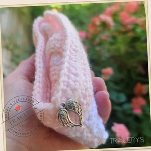 Crochet Infant Loss Keepsake Set | Angel Cuddle Cradle, Micro Blanket bild 11